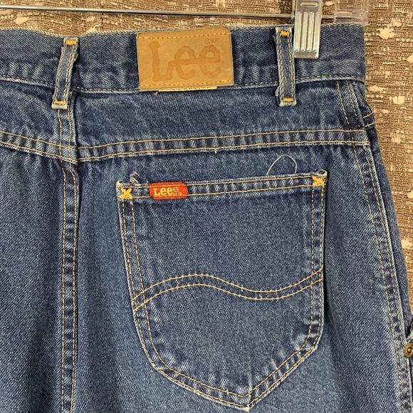 Vintage Lee High Rise Tapered Mom Denim Jeans Womens - Picture 8 of 11